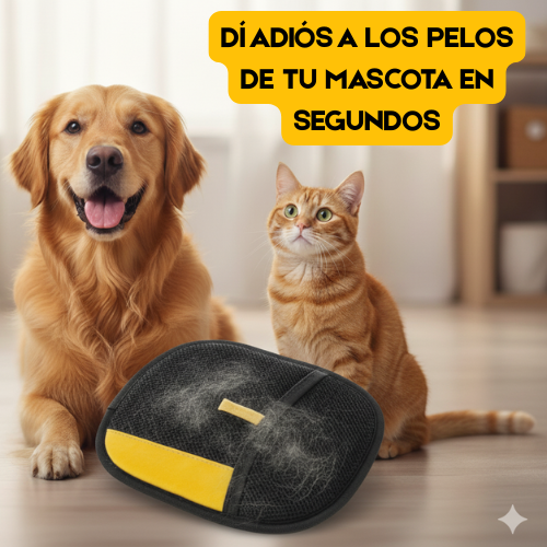 La manopla quita pelos de mascotas más vendida !!!