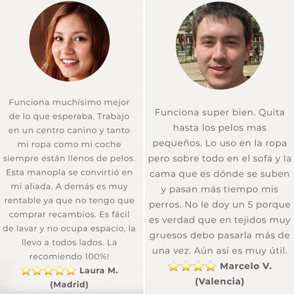 2 Manoplas + Cepillo GRATIS!!